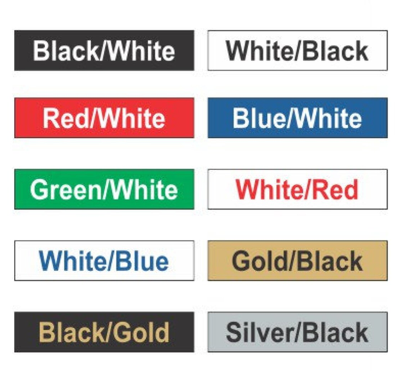 Custom Engraved Tags 1x3 inch - Color Options 2