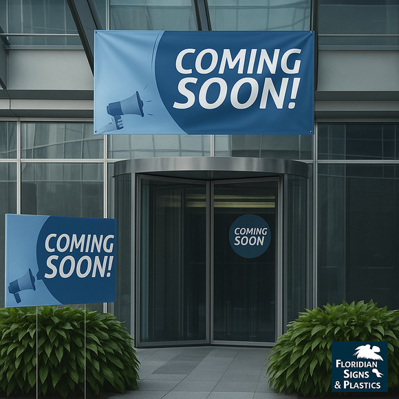 Banner: 3 foot by 6 foot (3' x 6')