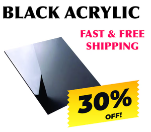 3/8" Thick BLACK Acrylic