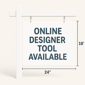 18" Tall X 24" Wide Max Metal Sign 2 Sided