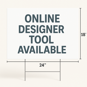 18" X 24" Corrugated Plastic Sign 2 Sided