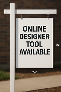 24" Wide X 36" Tall Max Metal Sign 2 Sided