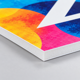 Example of the 3/16" foam board edge with a full-color print