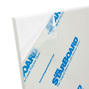 1/2" White Marine Board HDPE Polyethylene Plastic Sheet - .500"  (Starboard) - Free Cut To Size